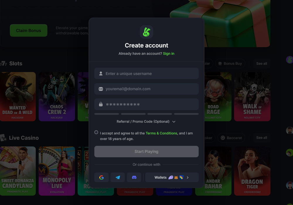 How to Sign Up