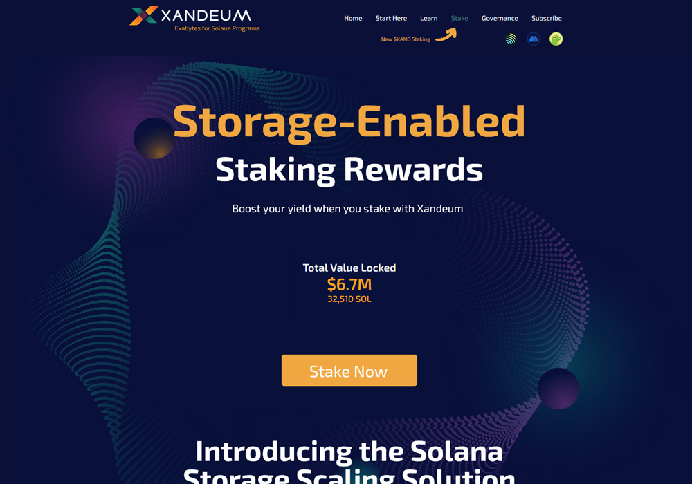 Storage-Enabled Staking Rewards