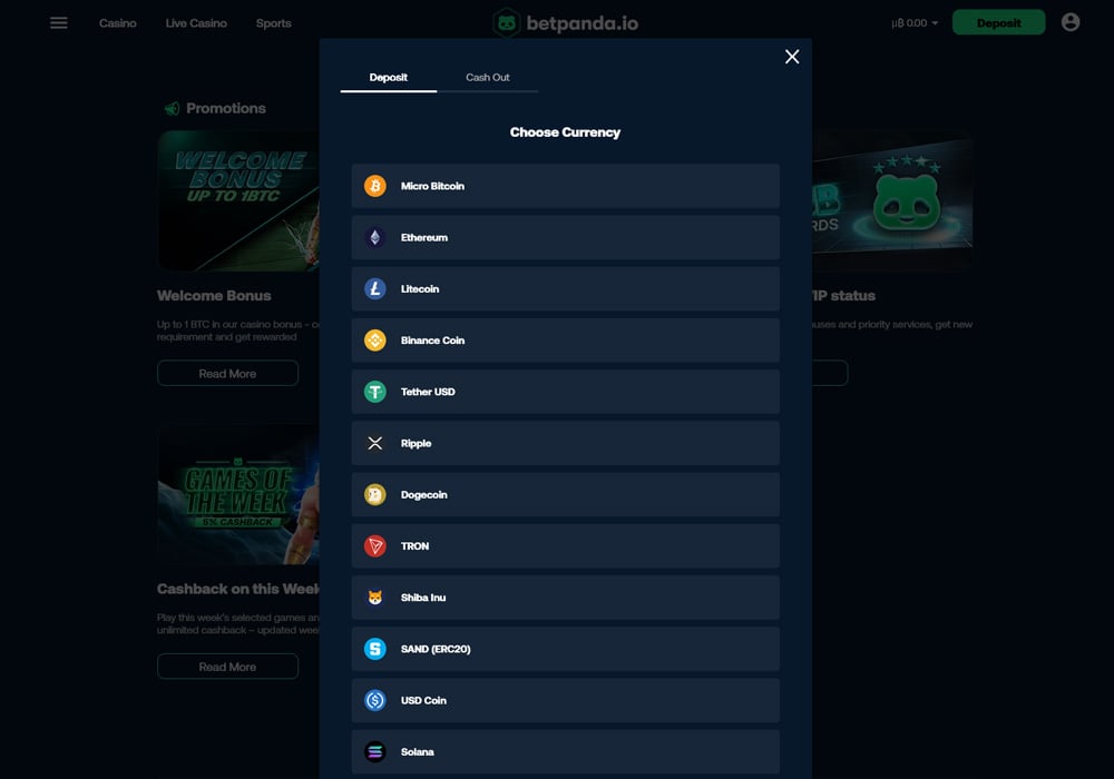 Deposit Options