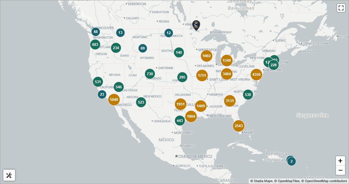 Bitcoin ATMs in United States