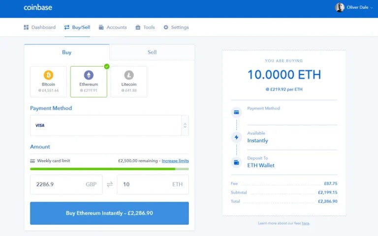 Buy Etherum
